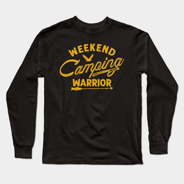 Weekend camping warrior Long Sleeve T-Shirt by yasserart